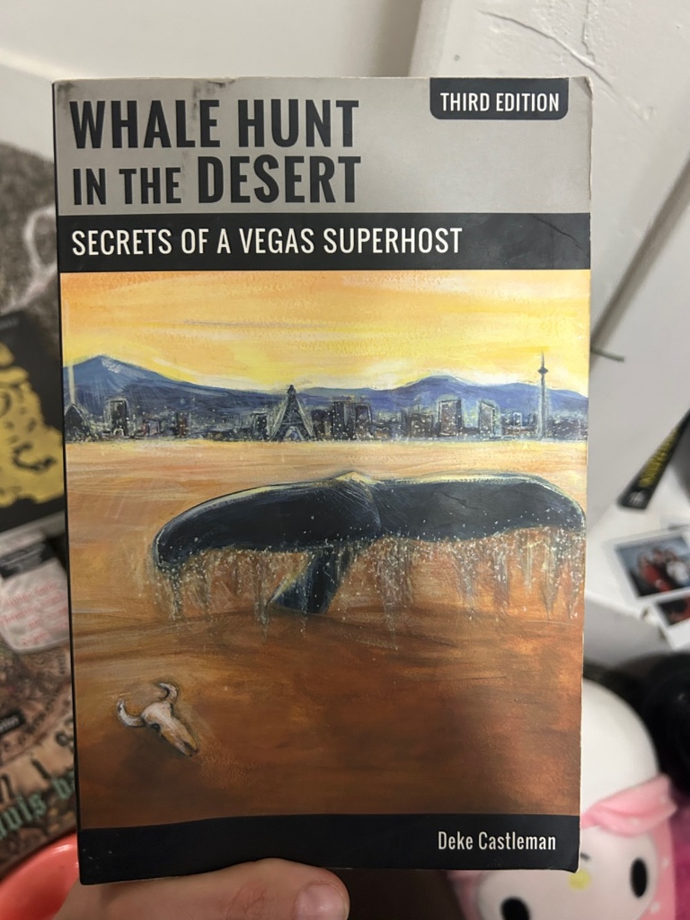 Whale Hunt in the Desert — Yellow & Black Book Cover